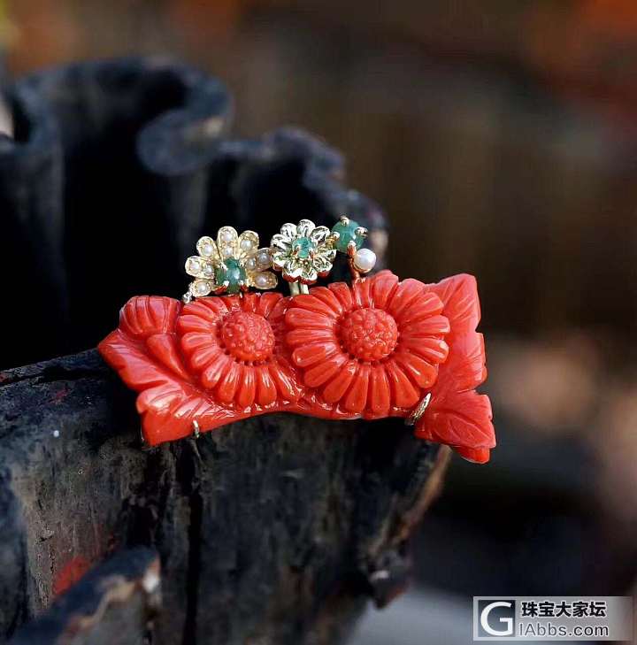 红珊瑚沙丁三圈手链_珊瑚
