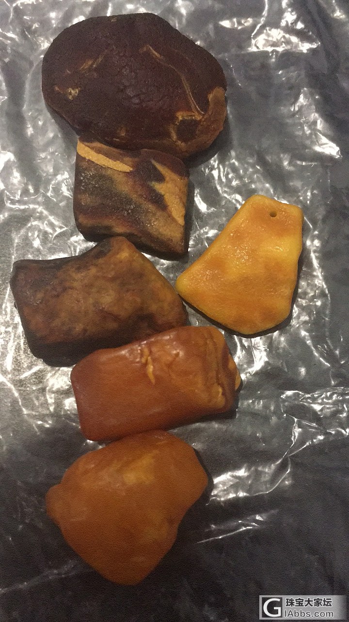 闲鱼上的全皮，真的假的呀，好便宜……小白求点评_原石琥珀