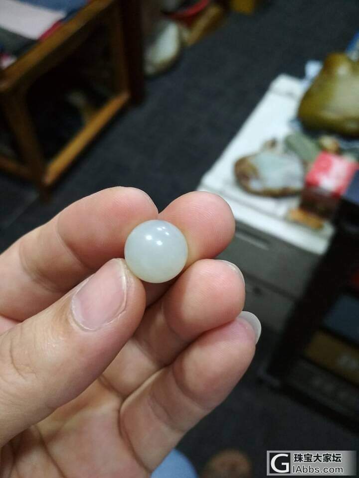 终于入了个油油的籽镯_手镯青白玉