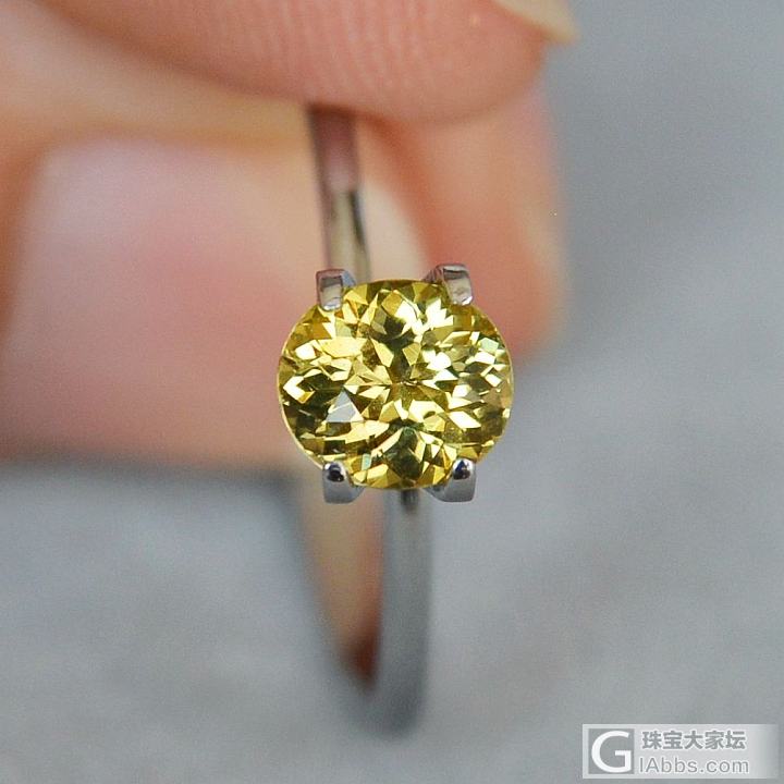 0.90ct 非洲 金绿色 金色 椭圆形 洁净 金绿宝石 精品 镶嵌定制_刻面宝石金绿宝石