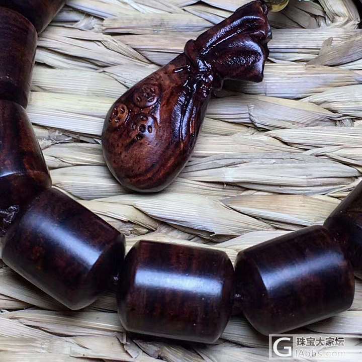 海黄黎族紫油梨1.2-1.5手串手链，大黑筋线立体感强，百年材质细腻通透_珠串海南黄花梨