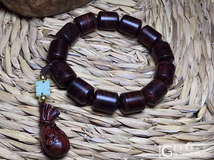 海黄黎族紫油梨1.2-1.5手串手链，大黑筋线立体感强，百年材质细腻通透_珠串海南黄花梨