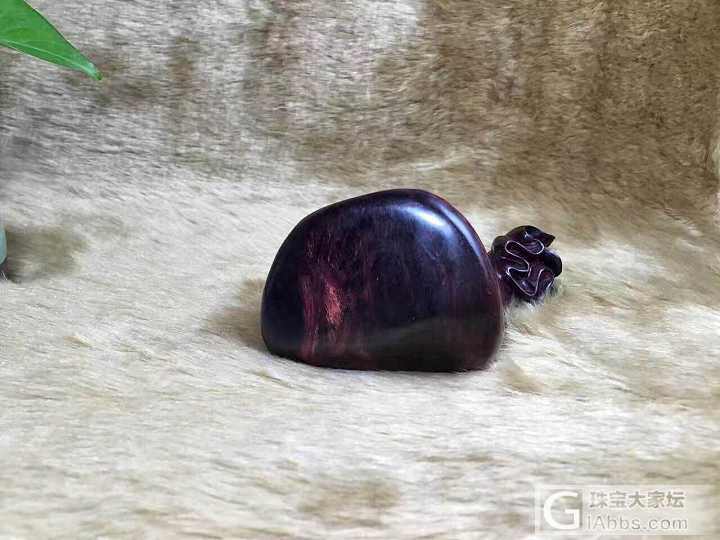 海黄紫色紫油袋袋数钱把件  大师作品  雕刻精细_把玩件海南黄花梨