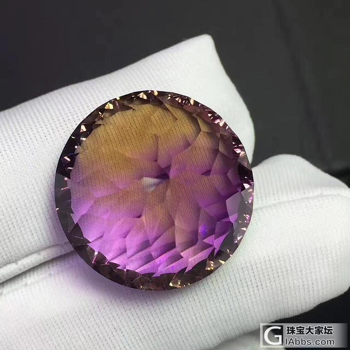 彩宝_刻面宝石紫黄晶