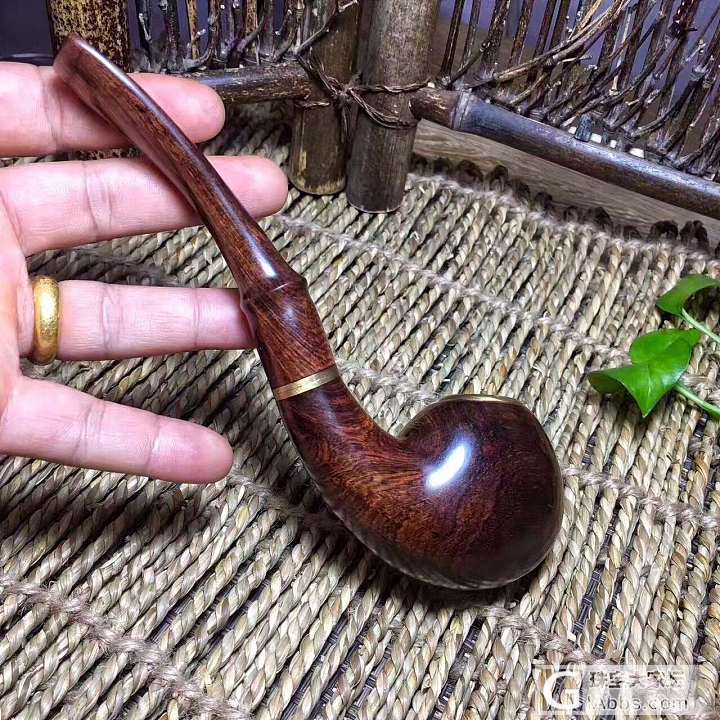 海南紫油梨老板烟斗，树头老料，大料所开_把玩件海南黄花梨