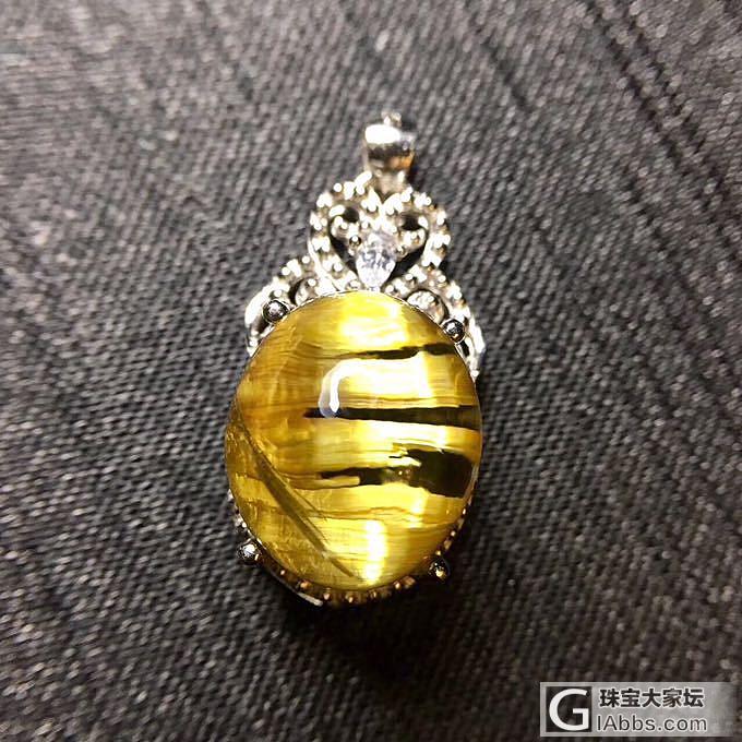 【特价🉐️850】天然钛晶吊坠 锁骨链 板钛效应强，颜色金黄，晶体剔透，造型饱满，..._钛晶
