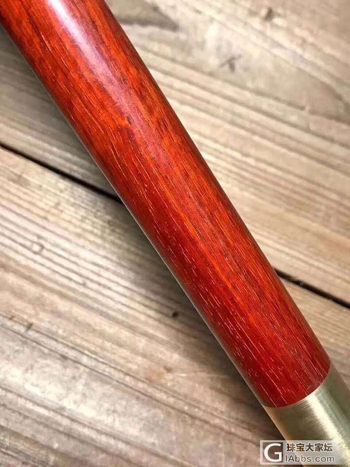 印度小叶紫檀如意棒，上等材料，鸡血红_收藏小叶紫檀