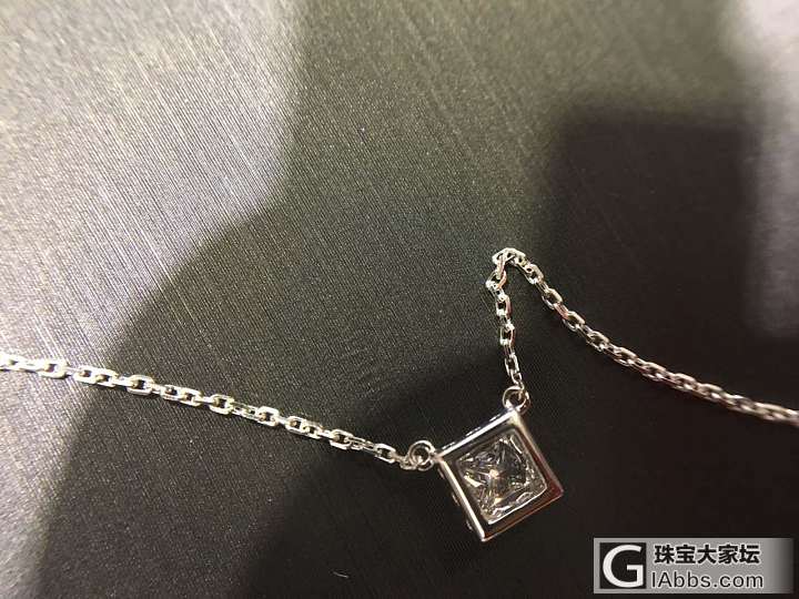 又来一颗小钻……这次换公主方试试～_吊坠异形钻
