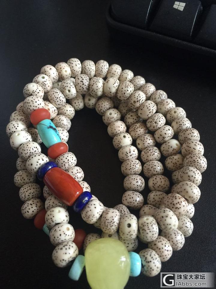 刚穿好！美美的！_珠串菩提子