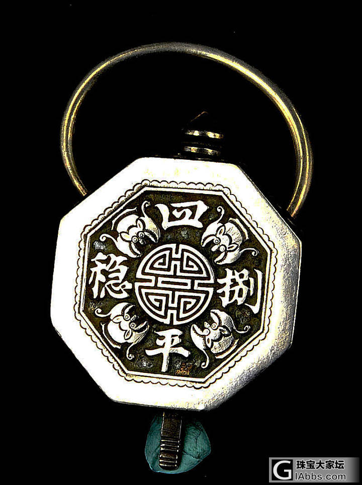 老银吊锁，搞不清年代_老银吊坠