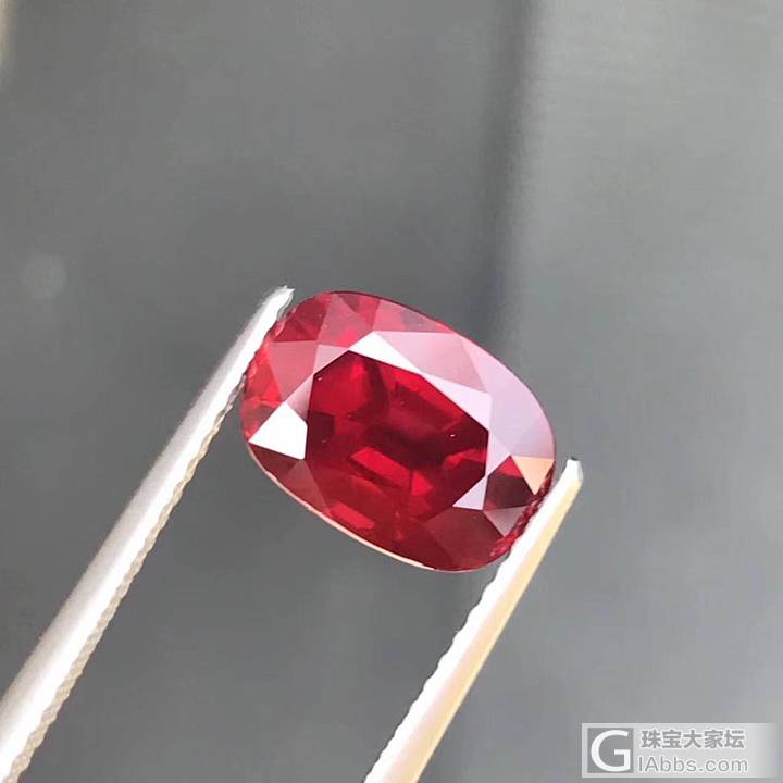 4.04ct，无烧鸽子血，全净颜色好，附GRS，收藏级！_刻面宝石红宝石