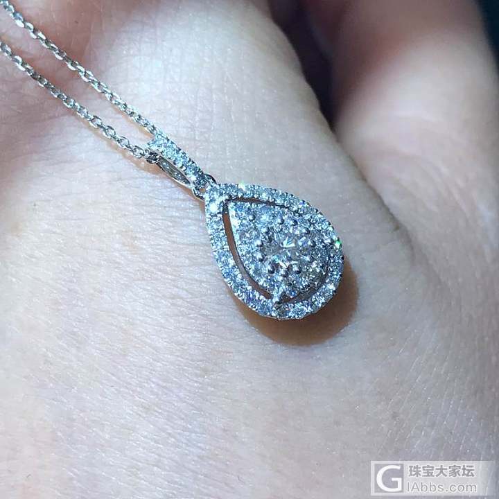 18k白金钻石吊坠_吊坠钻石