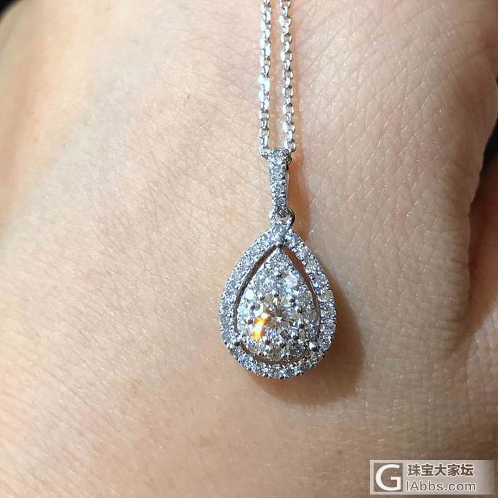 18k白金钻石吊坠_吊坠钻石