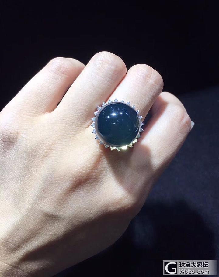 新入的墨西哥蓝珀戒指_戒指蓝珀
