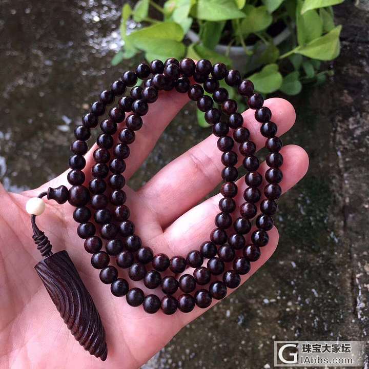海黄老料油梨0.6*108颗手串手链，顶级材质、纹理清晰_珠串海南黄花梨