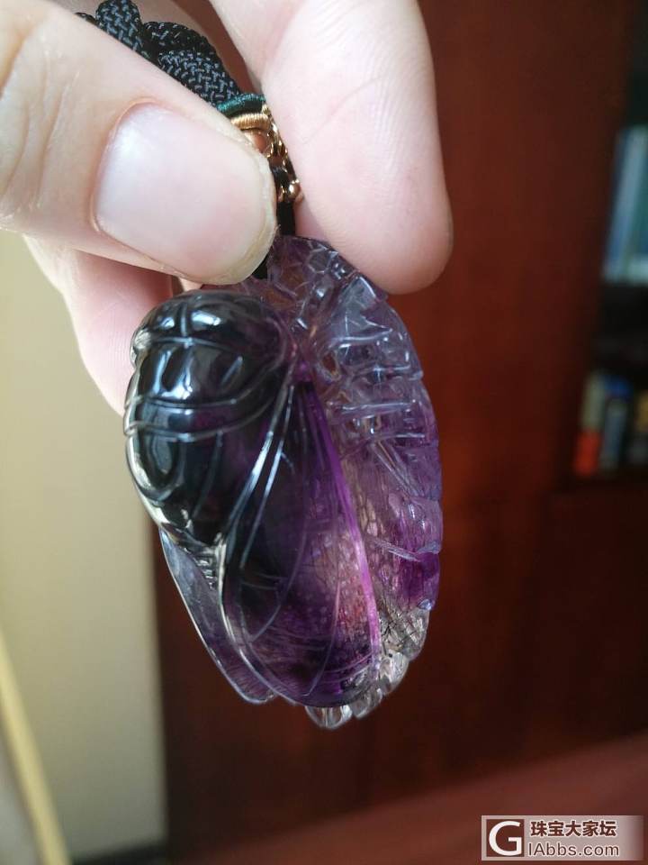请大家帮我看下这个紫发晶_挂件发晶