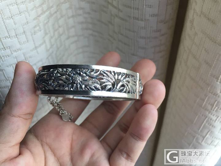 老的银手镯，也不知道啥时候的_手镯老银