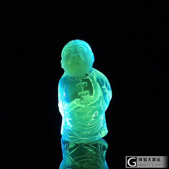 墨西哥蓝珀_摆件把玩件蓝珀