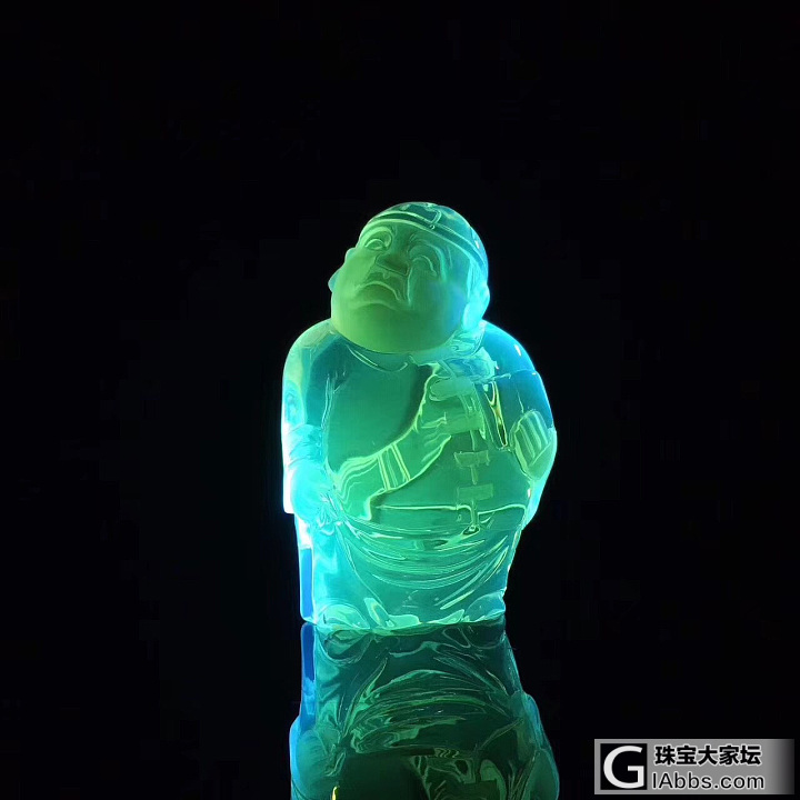 墨西哥蓝珀_摆件把玩件蓝珀