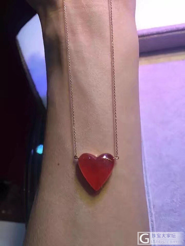 月亮代表我的心_红纹石挂件