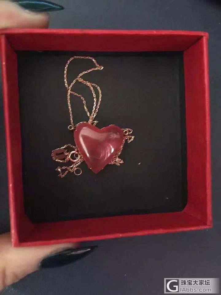 月亮代表我的心_红纹石挂件