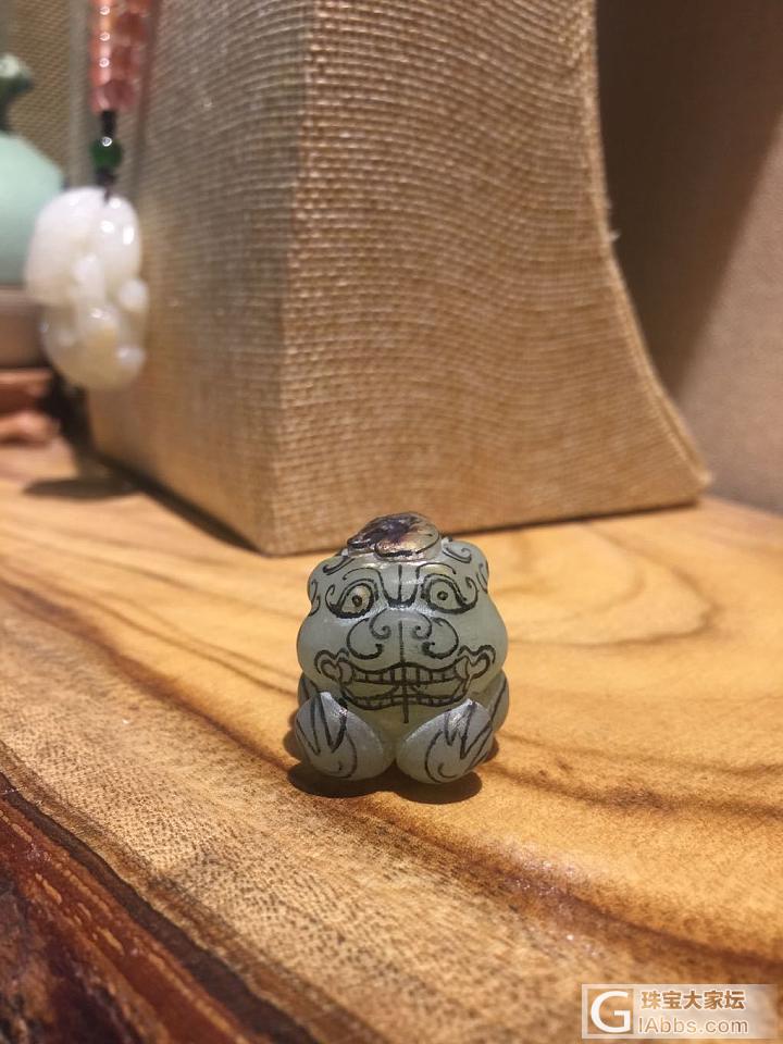 创作貔貅_玉工和田玉