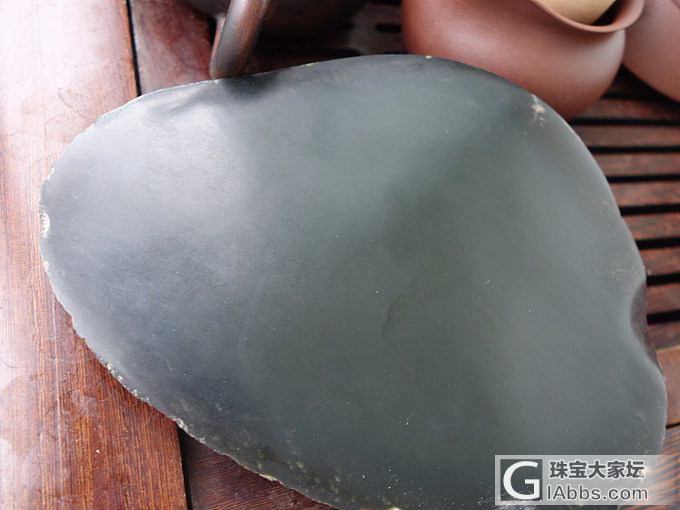 黑青算是毕业了_半成品手镯和田玉