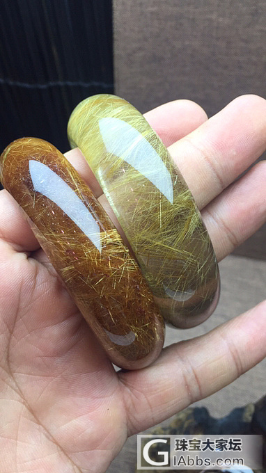 天然发晶手镯_手镯发晶