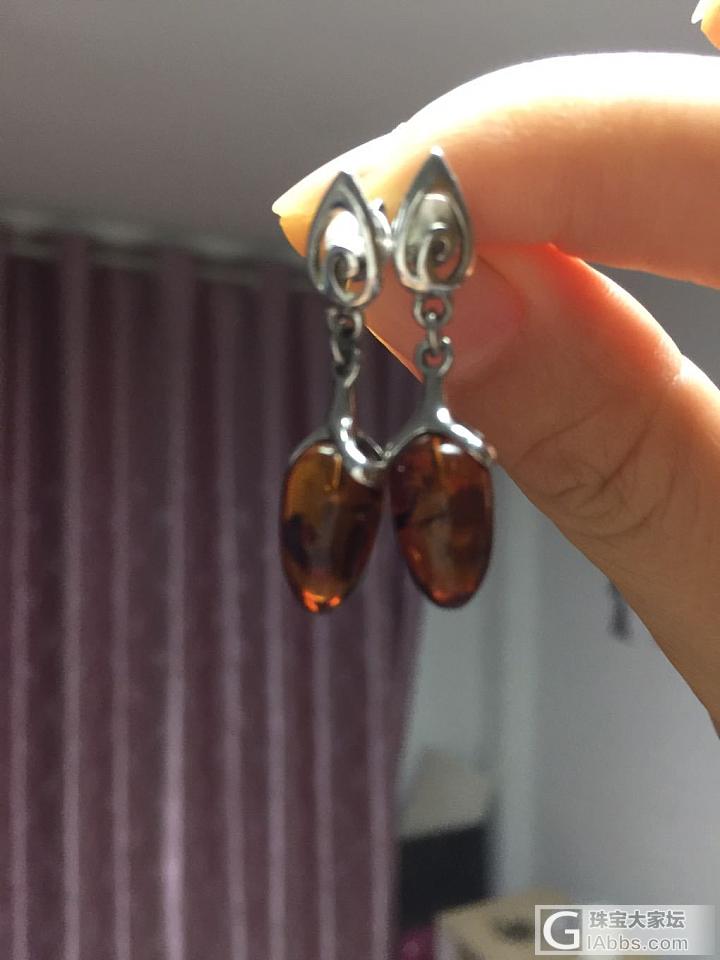 血珀耳环，怎么样？_耳环血珀