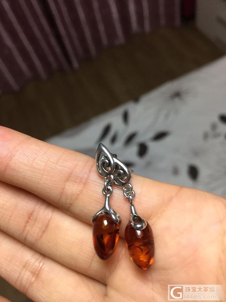血珀耳环，怎么样？_耳环血珀