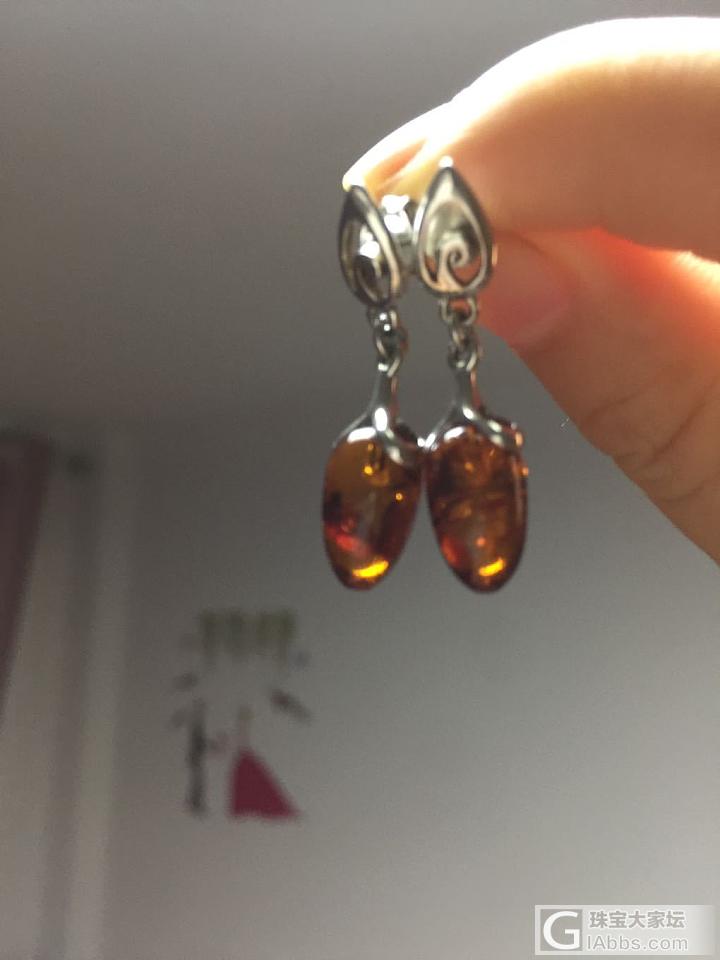血珀耳环，怎么样？_耳环血珀