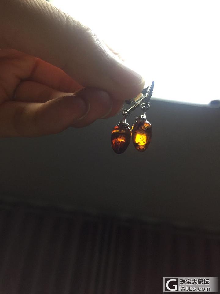 血珀耳环，怎么样？_耳环血珀