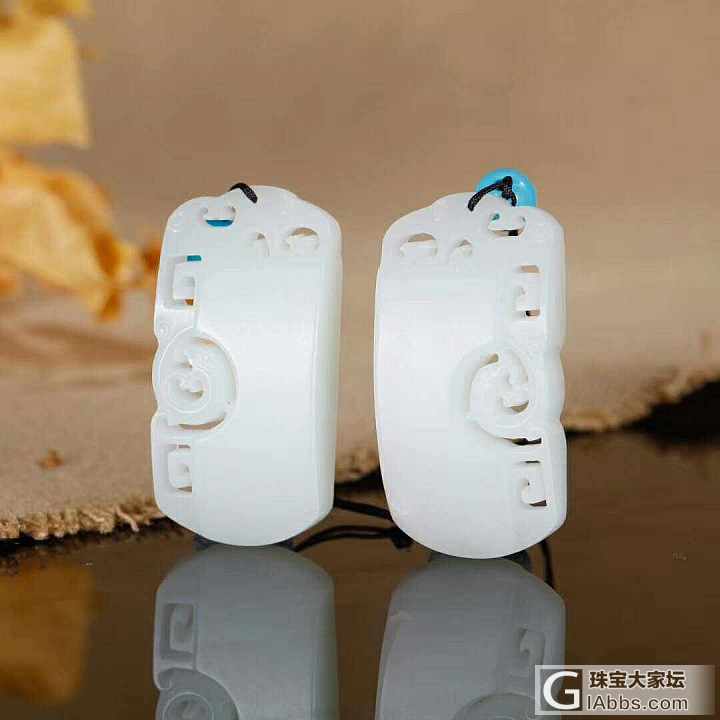 【爱玉玉铺】《龙凤对牌》【vx号】13358005278_挂件白玉