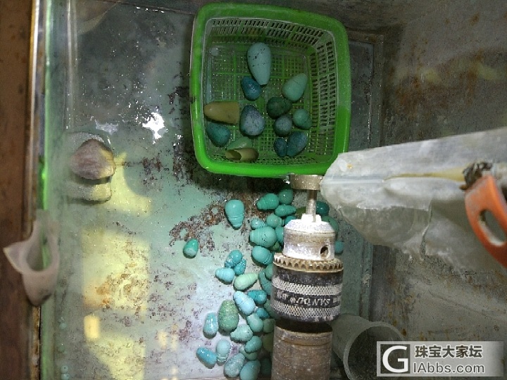 今天刻一体三通_松石打磨
