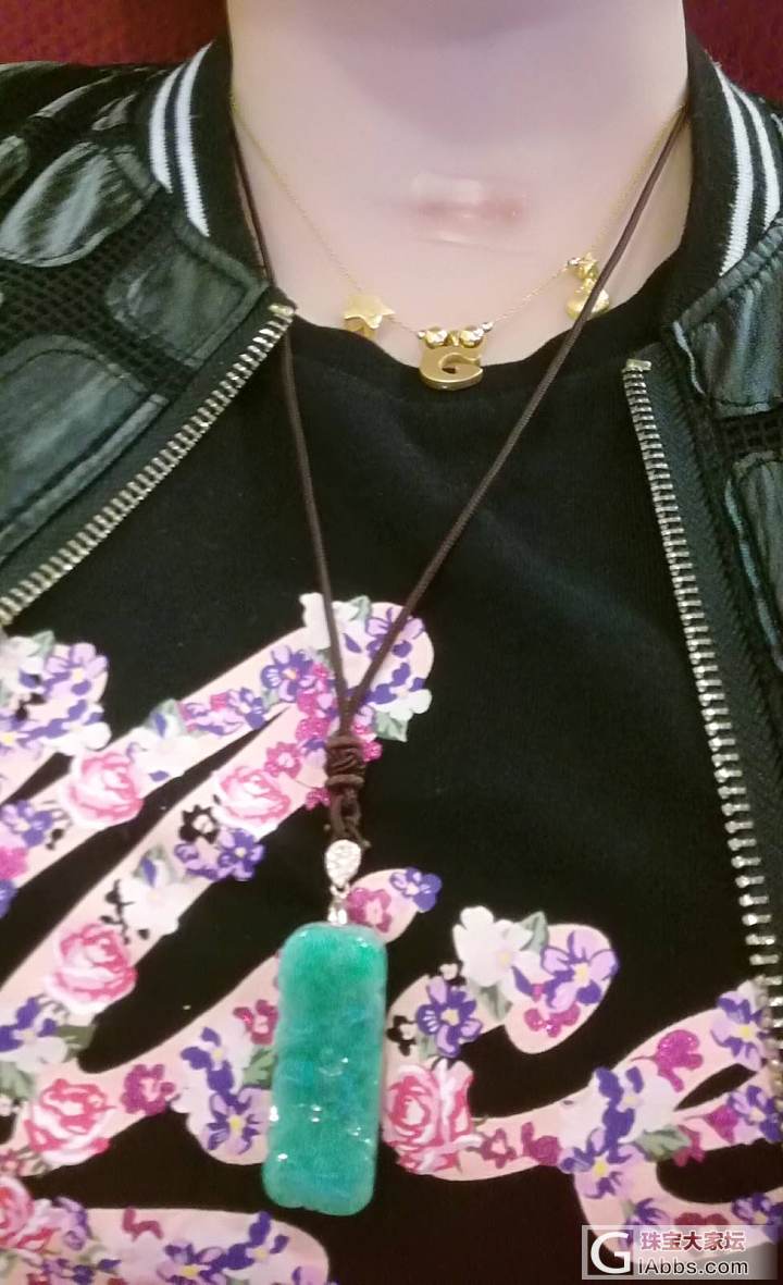 今天身上的DIY_石榴石翡翠手工diy金
