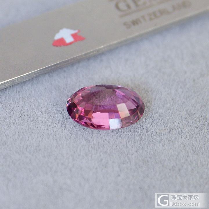 【福利】2.88ct 坦桑尼亚 粉紫 浅色 椭圆 粉石榴 Malaya 收藏_刻面宝石石榴石