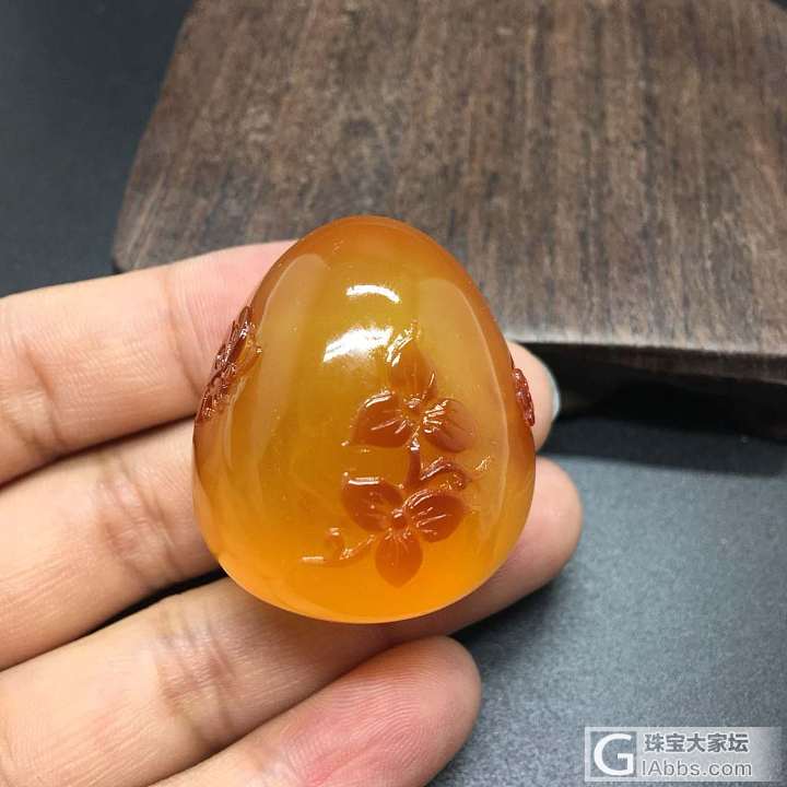 蜜糖色花  颜色超美_挂件琥珀蜜蜡