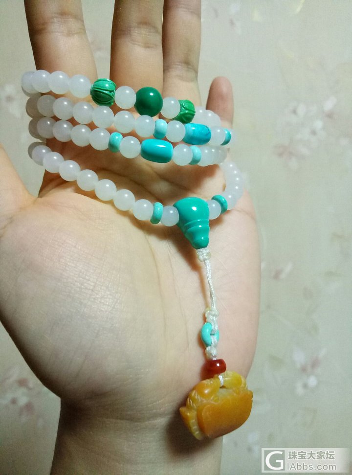 水个红包，108籽_珠串和田玉