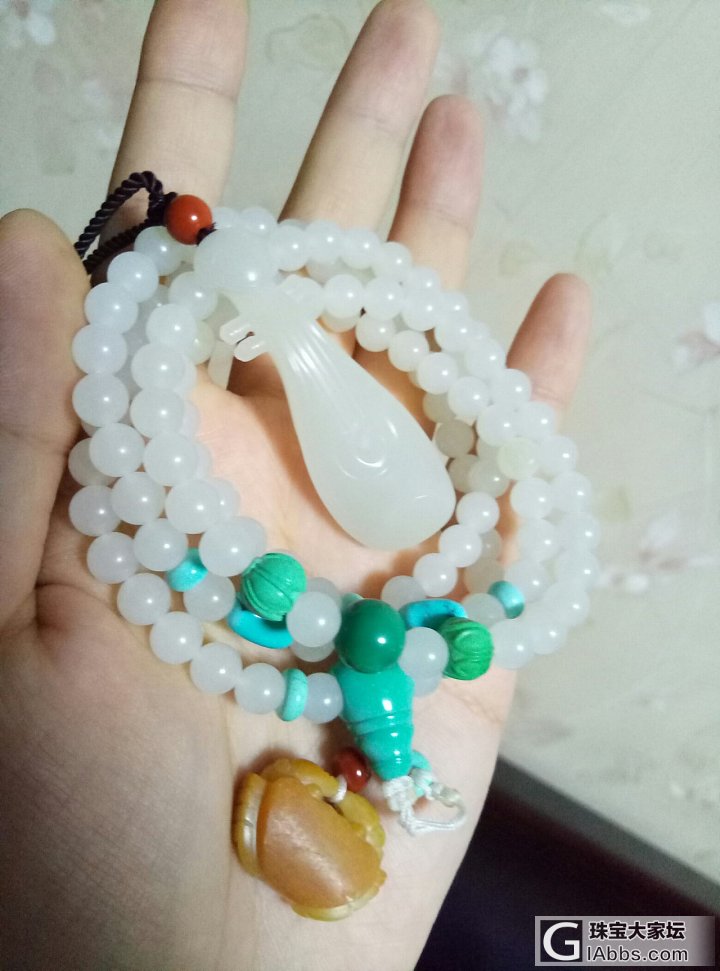 水个红包，108籽_珠串和田玉