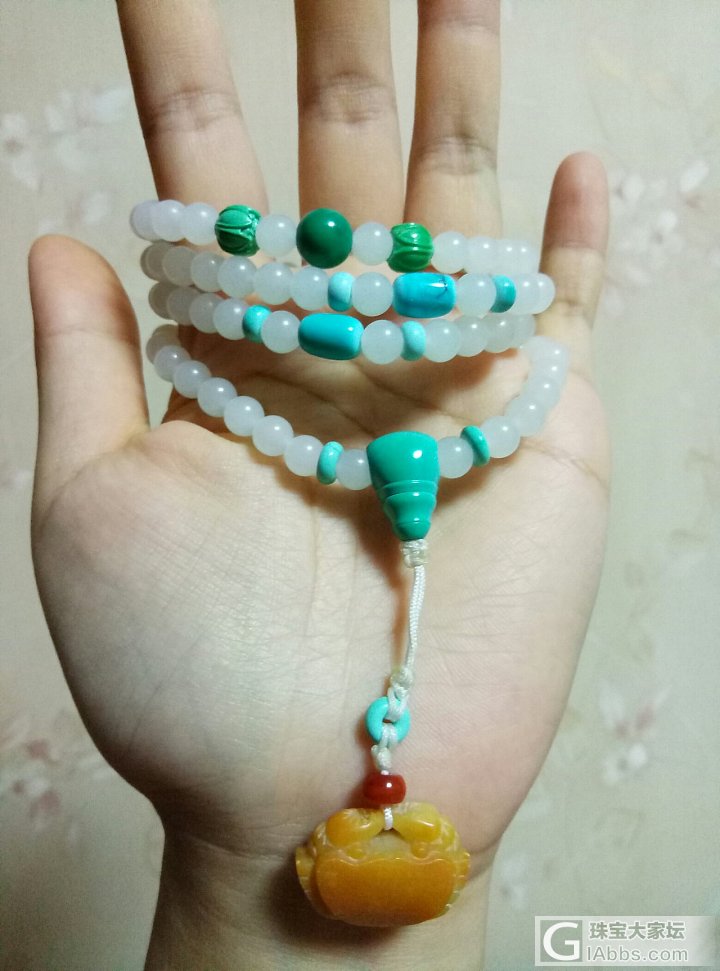 水个红包，108籽_珠串和田玉