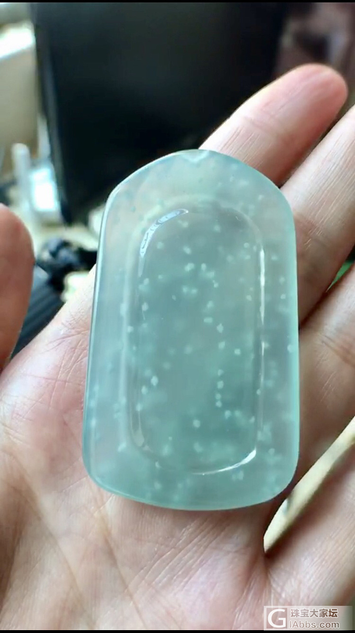 除了蓝还热衷于晴水雪花棉😍_挂件玉工