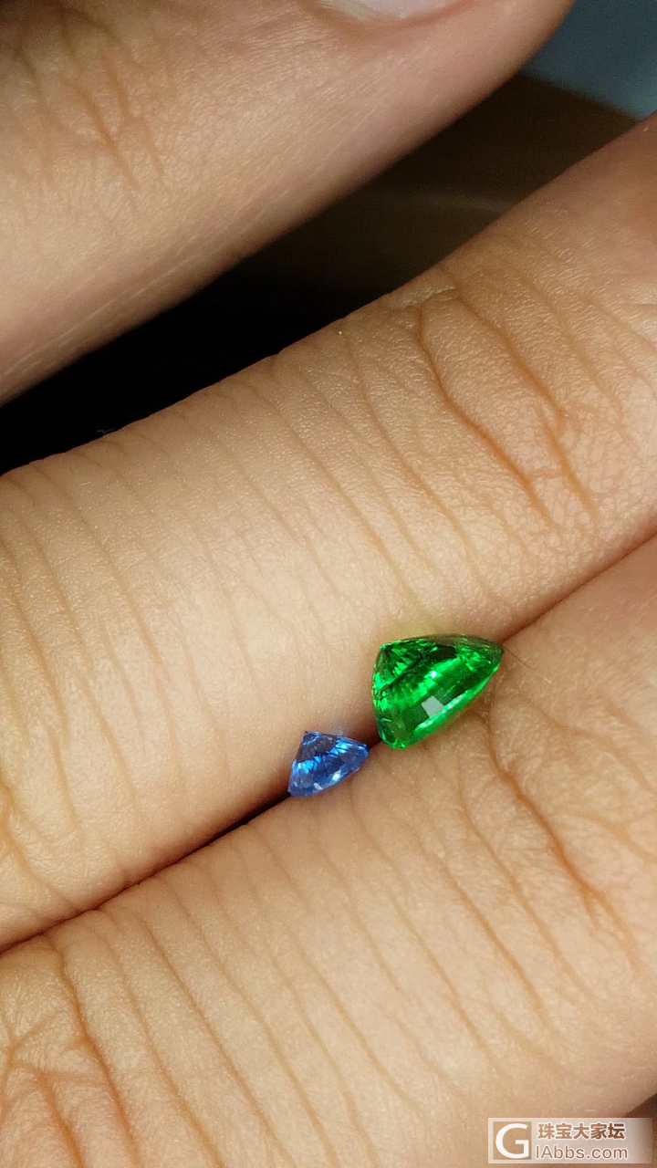 小绿和小小蓝，沙弗莱和钴尖晶_刻面宝石沙弗莱尖晶石