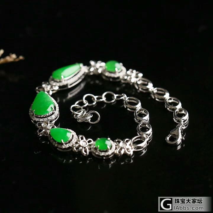 晚间新品，欢迎到朋友圈鉴赏，交流_手链翡翠