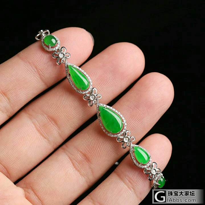 晚间新品，欢迎到朋友圈鉴赏，交流_手链翡翠