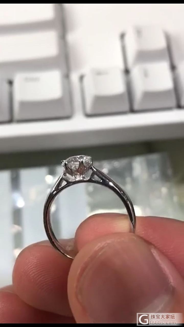 求婚用的小戒指到了晒一晒(*^▽^)/_钻石