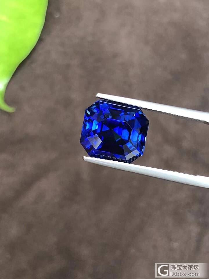 【卡禄珠宝】莲花金证完美无烧八角切割皇家蓝宝石_刻面宝石蓝宝石卡禄珠宝