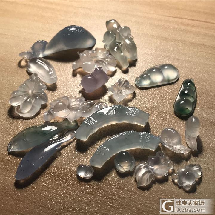 百合花，唐马，凤勾各类小精品_翡翠