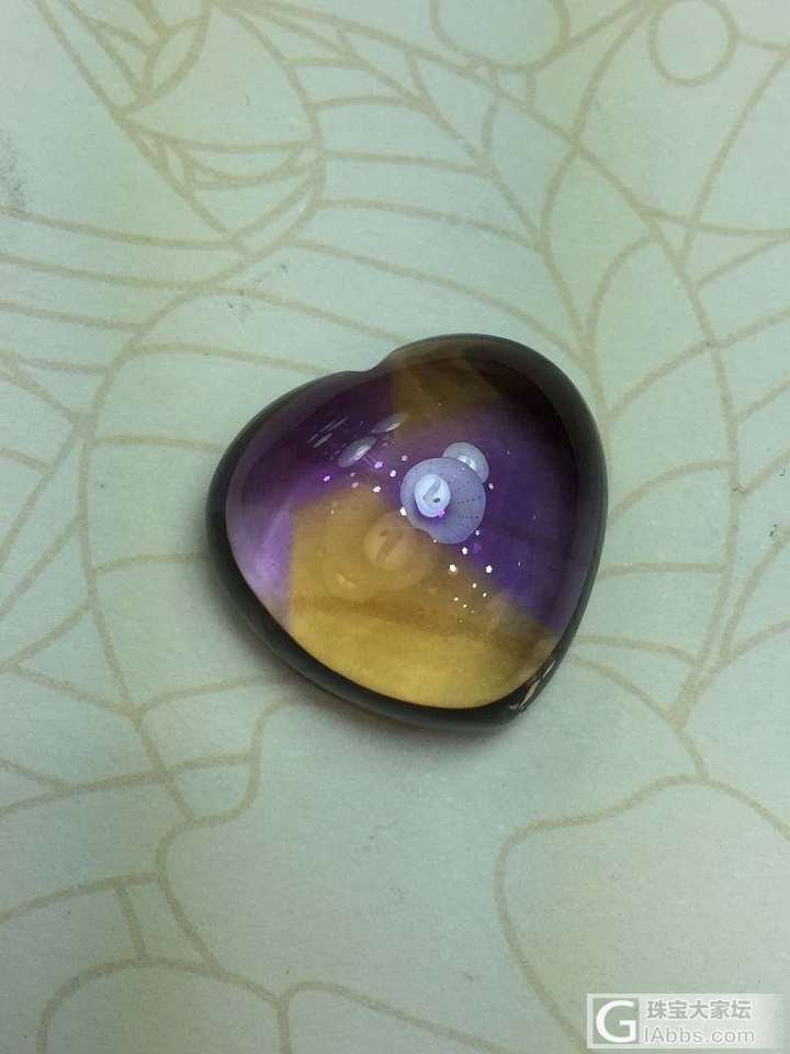 紫黄晶素面戒面！关注Vx   473056733_戒面紫黄晶