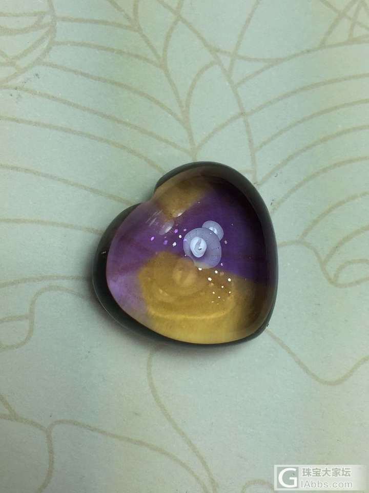 紫黄晶素面戒面！关注Vx   473056733_戒面紫黄晶