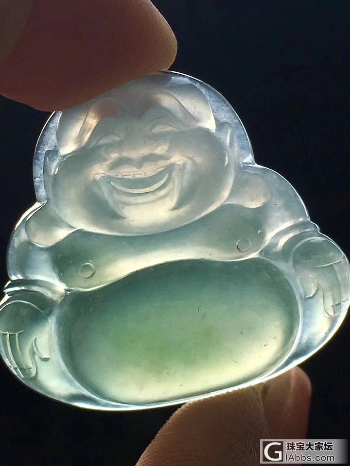 翡翠佛公_挂件翡翠